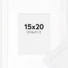 Ramme Selection Hvid 15x20 cm - Passepartout Hvid 4x5 inches