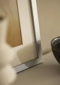 Ramme Selection Sølv 40x50 cm - Passepartout Hvid 27,5x37 cm