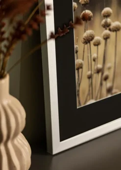 Ramme Selection Sølv 70x90 cm - Passepartout Sort 55x70 cm