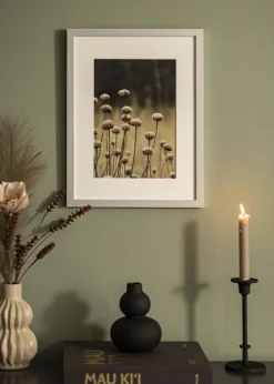 Ramme Selection Sølv 70x100 cm - Passepartout Hvid 59,4x84 cm (A1)