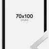 Ramme Selection Sølv 70x100 cm - Passepartout Sort 62x85 cm