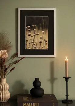 Ramme Selection Sølv 13x18 cm - Passepartout Sort 10x12 cm