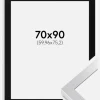 Ramme Selection Sølv 70x90 cm - Passepartout Sort 24x30 inches