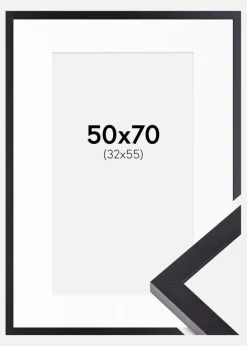 Ramme Selection Sort 50x70 cm - Passepartout Hvid 33x56 cm