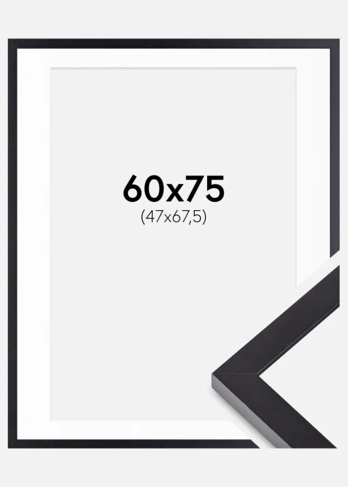 Ramme Selection Sort 60x75 cm - Passepartout Hvid 48x68,5 cm