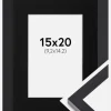 Ramme Selection Sort 15x20 cm - Passepartout Sort 4x6 inches