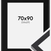 Ramme Selection Sort 70x90 cm - Passepartout Sort 55x70 cm