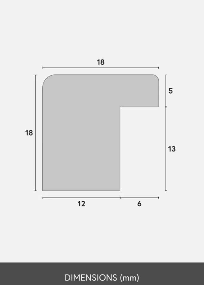 Ramme Selection Sort 13x18 cm - Passepartout Hvid 10x12 cm