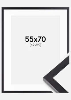 Ramme Selection Sort 55x70 cm - Passepartout Hvid 43x60 cm