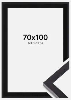 Ramme Selection Sort 70x100 cm - Passepartout Sort 61x91,5 cm