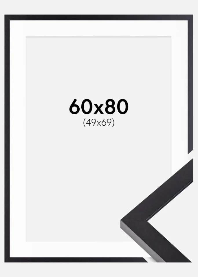 Ramme Selection Sort 60x80 cm - Passepartout Hvid 50x70 cm