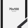 Ramme Selection Sort 70x100 cm - Passepartout Sort 62x93 cm