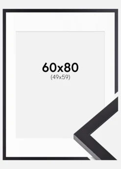 Ramme Selection Sort 60x80 cm - Passepartout Hvid 50x60 cm