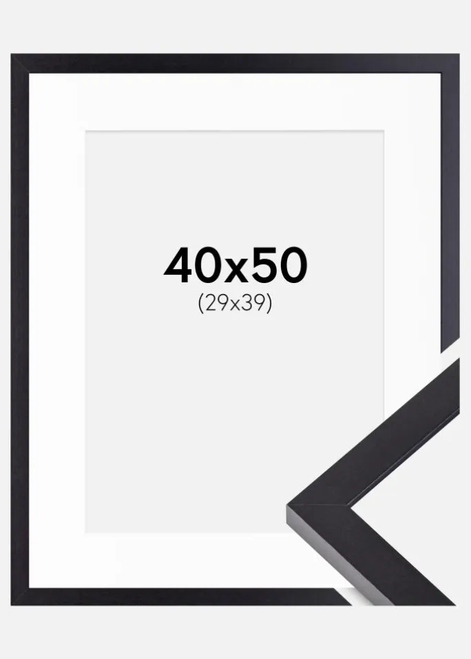 Ramme Selection Sort 40x50 cm - Passepartout Hvid 30x40 cm