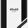 Ramme Selection Sort 40x60 cm - Passepartout Sort 25x50 cm