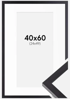 Ramme Selection Sort 40x60 cm - Passepartout Hvid 25x50 cm