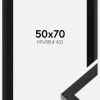 Ramme Selection Sort 50x70 cm - Passepartout Sort 42x59,4 cm (A2)