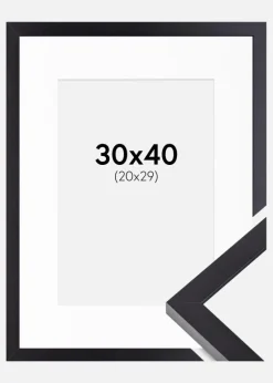 Ramme Selection Sort 30x40 cm - Passepartout Hvid 21x30 cm