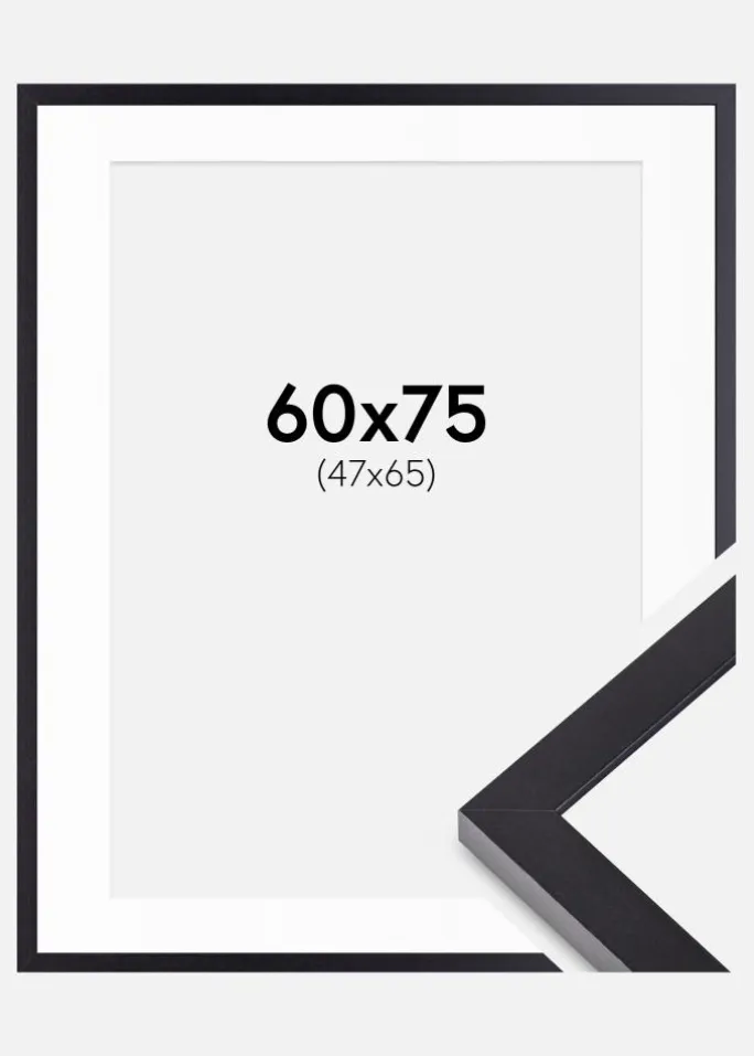 Ramme Selection Sort 60x75 cm - Passepartout Hvid 48x66 cm