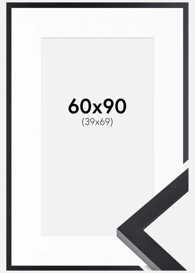 Ramme Selection Sort 60x90 cm - Passepartout Hvid 40x70 cm