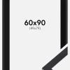 Ramme Selection Sort 60x90 cm - Passepartout Sort 50x80 cm
