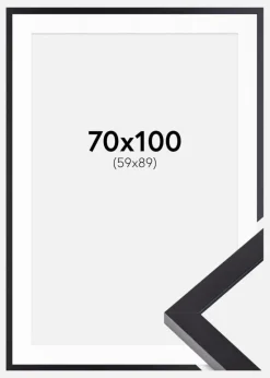 Ramme Selection Sort 70x100 cm - Passepartout Hvid 60x90 cm
