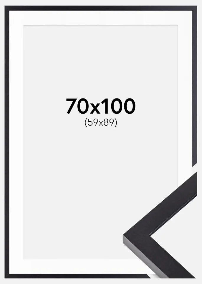 Ramme Selection Sort 70x100 cm - Passepartout Hvid 60x90 cm