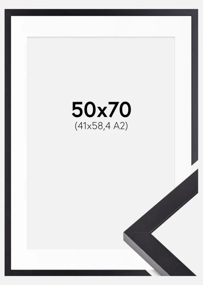 Ramme Selection Sort 50x70 cm - Passepartout Hvid 42x59,4 cm (A2)