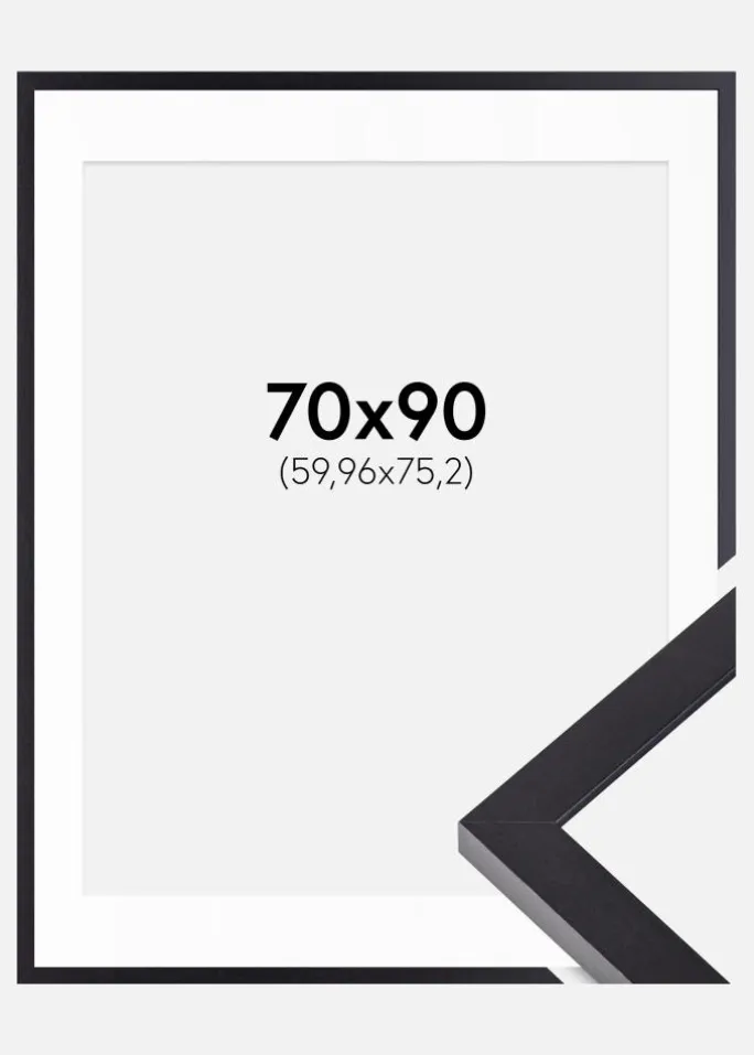 Ramme Selection Sort 70x90 cm - Passepartout Hvid 24x30 inches