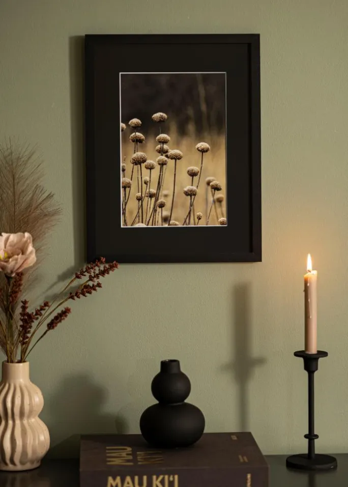 Ramme Selection Sort 30x40 cm - Passepartout Sort 20x30 cm