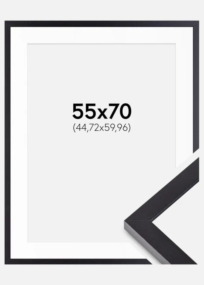 Ramme Selection Sort 55x70 cm - Passepartout Hvid 18x24 inches