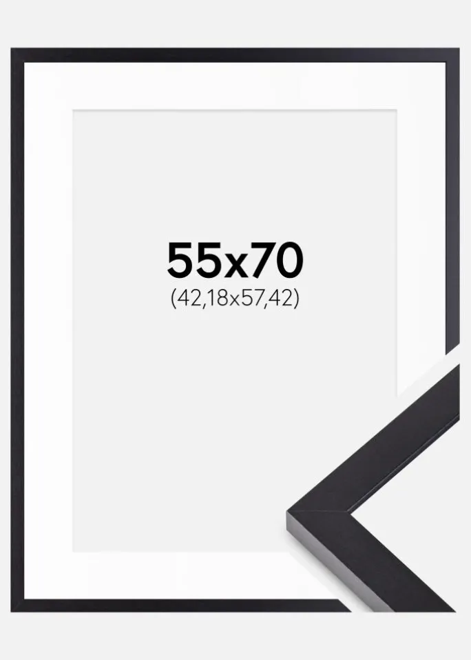 Ramme Selection Sort 55x70 cm - Passepartout Hvid 17x23 inches