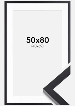 Ramme Selection Sort 50x80 cm - Passepartout Hvid 41x70 cm