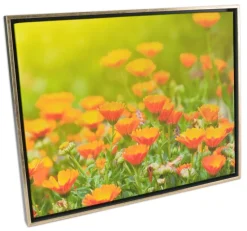 Ramme Åsen Lærred Hvid/Sølv - Valgfri Størrelse - Svæveramme (svæveramme)