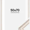 Ramme Shabby Chic Hvid 50x70 cm - Passepartout Hvid 16x24 inches
