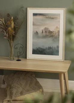 Ramme Shabby Chic Hvid 40x60 cm - Passepartout Hvid 32,9x48,3 cm (A3+)