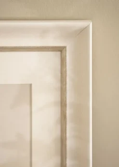 Ramme Åshammar Hvid/Sølv - Valgfri Størrelse (Plexiglas)