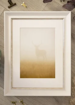 Ramme Åshammar Hvid/Sølv - Valgfri Størrelse (Plexiglas)