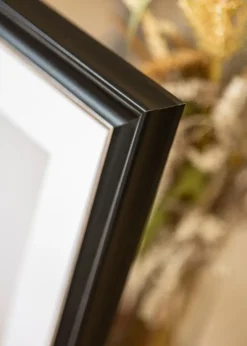 Ramme Åshammar Sort/Sølv - Valgfri Størrelse (Plexiglas)