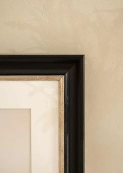 Ramme Åshammar Sort/Sølv - Valgfri Størrelse (Plexiglas)