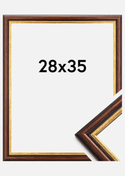 Ramme Siljan Akrylglas Brun 28x35 cm