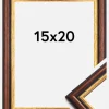 Ramme Siljan Akrylglas Brun 15x20 cm