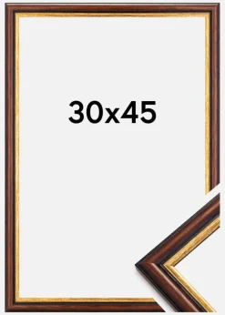 Ramme Siljan Akrylglas Brun 30x45 cm