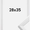 Ramme Siljan Akrylglas Hvid 28x35 cm