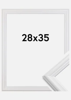 Ramme Siljan Akrylglas Hvid 28x35 cm
