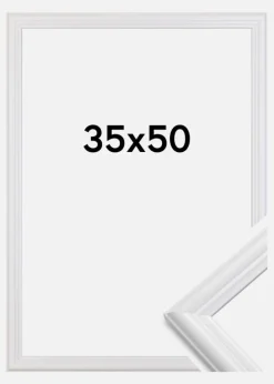 Ramme Siljan Akrylglas Hvid 35x50 cm