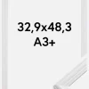 Ramme Siljan Akrylglas Hvid 32,9x48,3 cm (A3+)