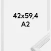 Ramme Siljan Akrylglas Hvid 42x59,4 cm (A2)