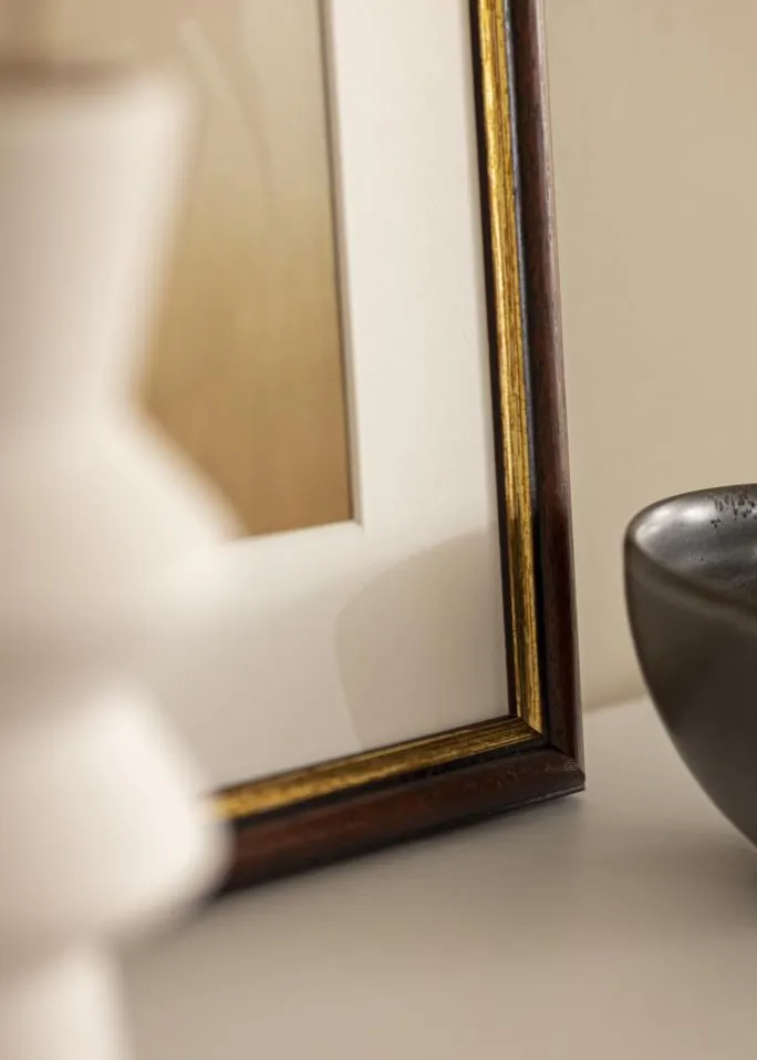 Ramme Siljan Brun - Valgfri Størrelse (Plexiglas)