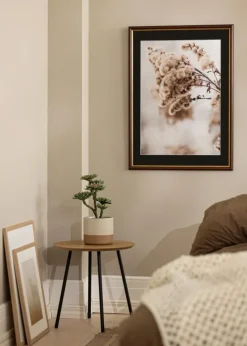 Ramme Siljan Brun 70x100 cm - Passepartout Sort 61x91,5 cm